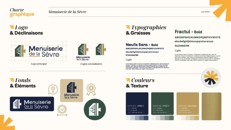 Charte graphique - Menuiserie de la Sèvre