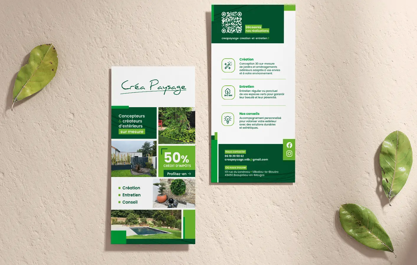 Crea paysage – mockup Flyer Réseaux sociaux - ValoVallet