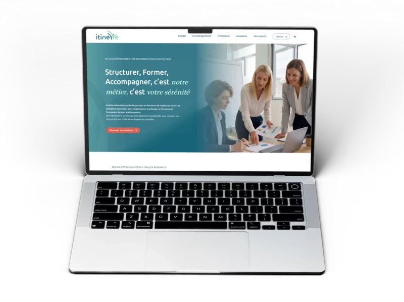 Mockup ordinateur site itinévie Pages web - Tech&Pro